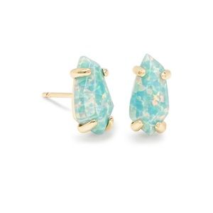 Kendra Scott Jillian Aqua Kyocera Opal Earrings